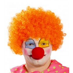 Peluca de Rizos Naranja