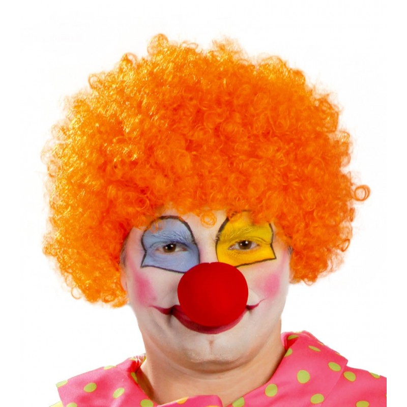 Peluca de Rizos Naranja