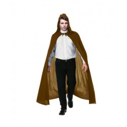 Capa Marrón con Capucha 140 cm.