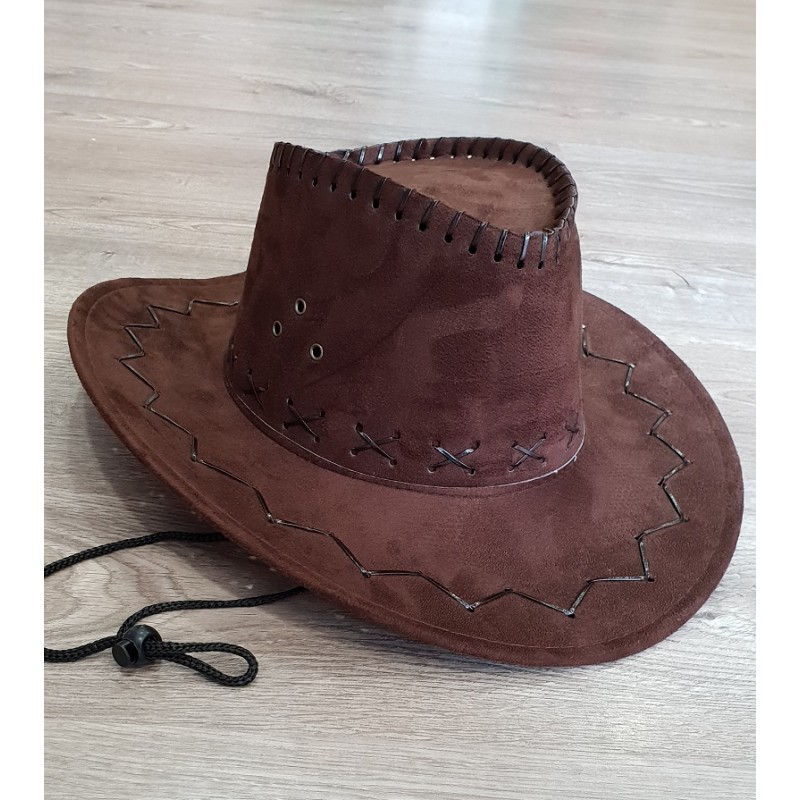 Sombrero Vaquero Antelina Marrón Oscuro