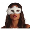 Antifaz Blanco con Flor