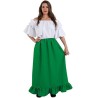 Falda Medieval Verde para mujer