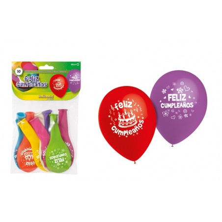 Globo Feliz Cumpleaños 10...