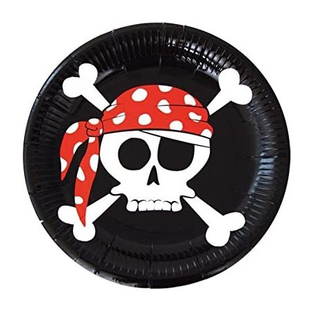 Platos de Piratas 23 cm. 8...