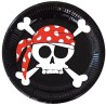 Platos de Piratas 23 cm. 8 unid.