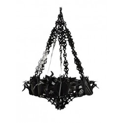 LAMPARA TERROR NEGRA 48x19 cm.