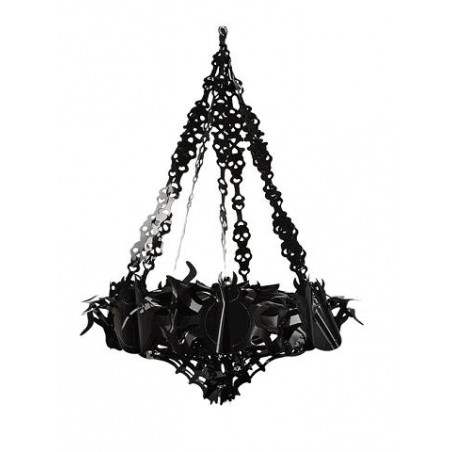 LAMPARA TERROR NEGRA 48x19 cm.