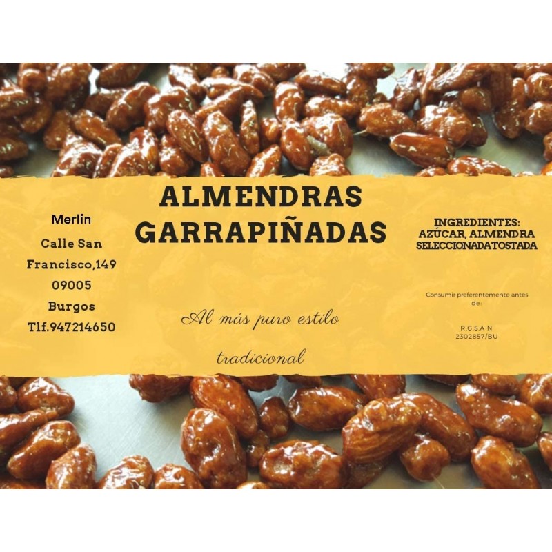 Almendras Garrapiñadas Selectas Bolsa 1 Kg.