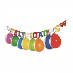 Guirnalda Felicidades + Globos 2 m.