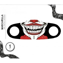 Mascarilla de Tela Sonrisa Payaso Asesino