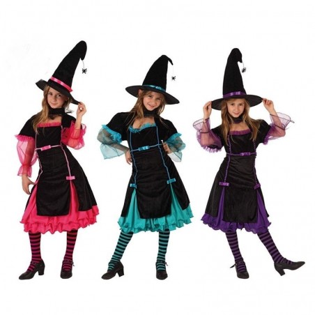 Disfraz de Bruja Colores Surtidos para niña