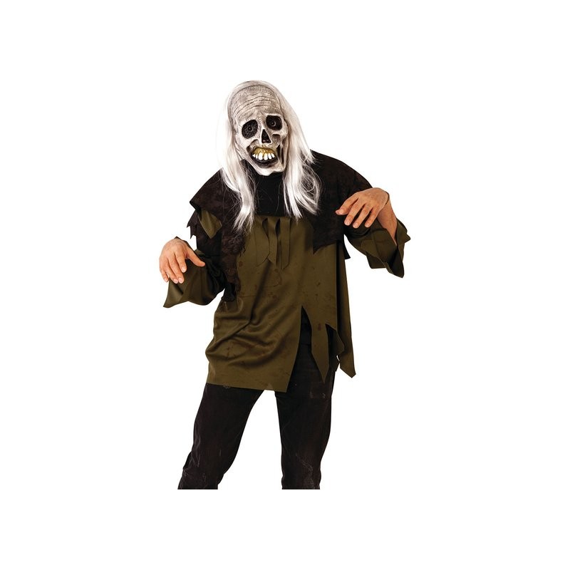 Máscara de Zombie Esqueleto con Pelo 