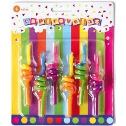 VELAS ESPIRAL 6 UNID.