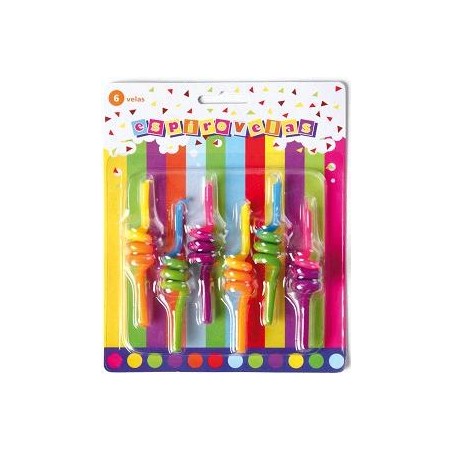 VELAS ESPIRAL 6 UNID.