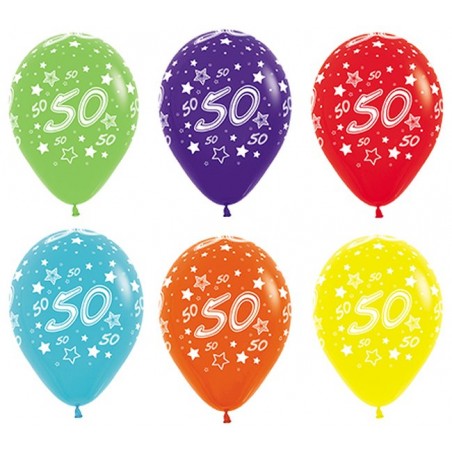 GLOBO Nº 50 COLOR.SURT.10 UNID.