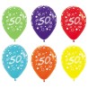GLOBO Nº 50 COLOR.SURT.10 UNID.