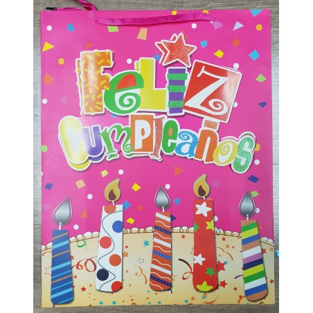 Bolsa de Regalo Feliz Cumpleaños 40 x 31.5 cm.