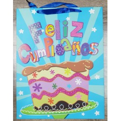 Bolsa de Regalo Feliz Cumpleaños 40 x 31.5 cm.