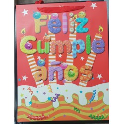 Bolsa de Regalo Feliz Cumpleaños 40 x 31.5 cm.