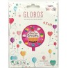 Globo Feliz Cumpleaños Tarta 45 cm.