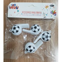 Silbatos Futbol 4 Unid.