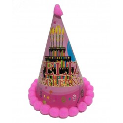 Gorro Feliz Cumpeaños 19 X 12 cm.