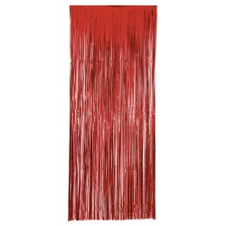 Cortina Metalizada Roja 1x2,40 m.