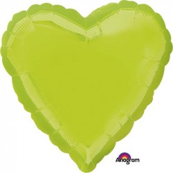 Globo Corazon Verde Kiwi 45 cm.18"