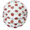 Farolillos Feria Blanco Lunar Rojo 22 cm.