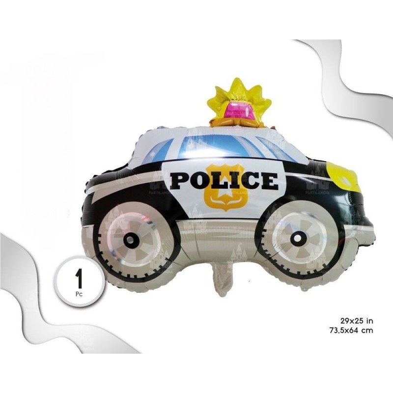 Globo Coche de Policía 73.5 x 64 cm.