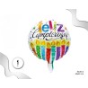 Globo Feliz Cumpleaños Velas 45 cm.