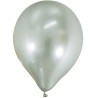Globo Espejo Plata Látex 6 Pcs. 28 cm