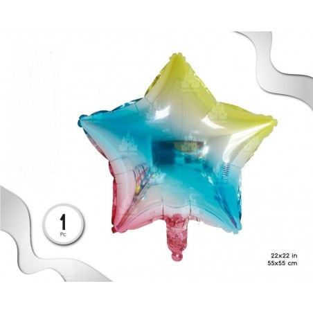Globo Estrella Multicolor...