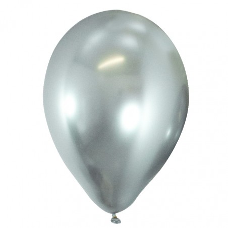 Globo Plata Espejo 35 cm. Bolsa 50 unid.