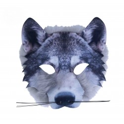 Máscara de Lobo Feroz con Pelo
