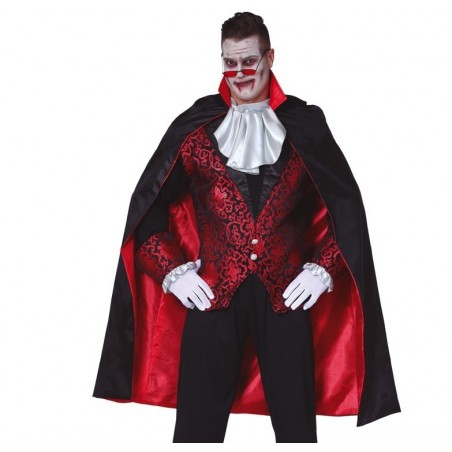 Capa Negra con Forro Rojo...