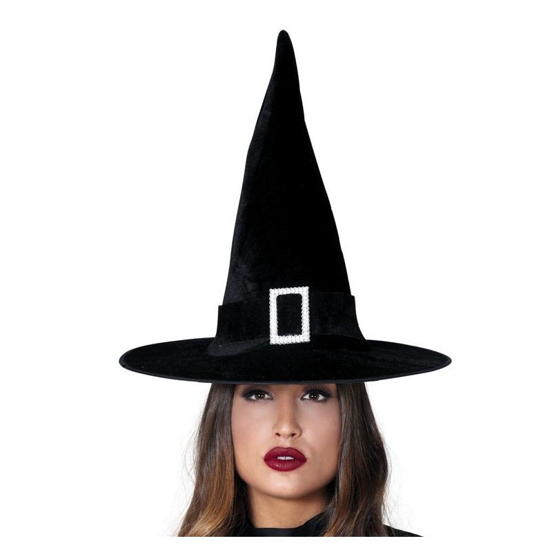 Sombrero de Bruja Negro Terciopelo Harry