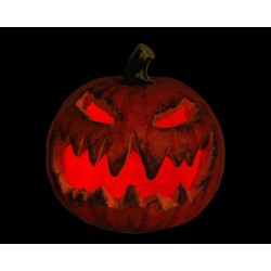 Calabaza Decoración de Halloween con Luz 21 cm.