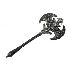 Hacha de Doble Filo Calaveras 54 cm.