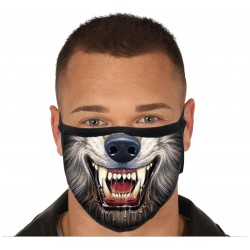 Mascarilla Hombre Lobo 3 capas para Adulto