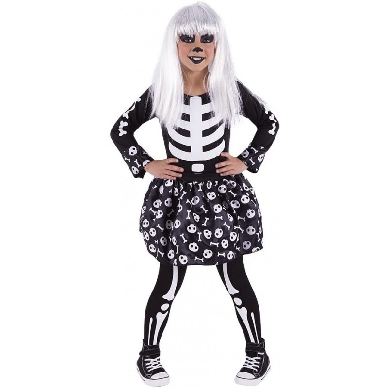 Disfraz de Skeletita Glow in Dark para niña