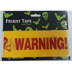 Cinta Warning Advertencia 6 m. x 7.5 cm.