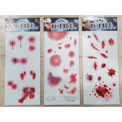 Calcomanías de Heridas, Rasponazos y Balazos