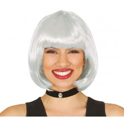 Peluca Blanca Media Melena