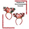 Diadema de Reno Tela Escocesa