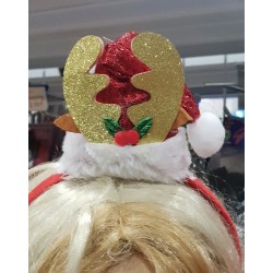 Diadema Cuernos Reno y Gorro de Navidad