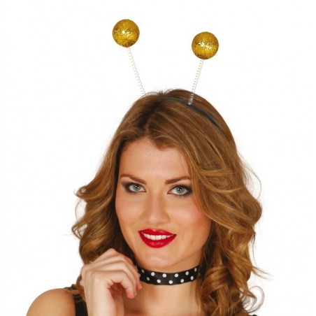 Diadema de Bolas Doradas...
