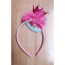Diadema Corona Fucsia