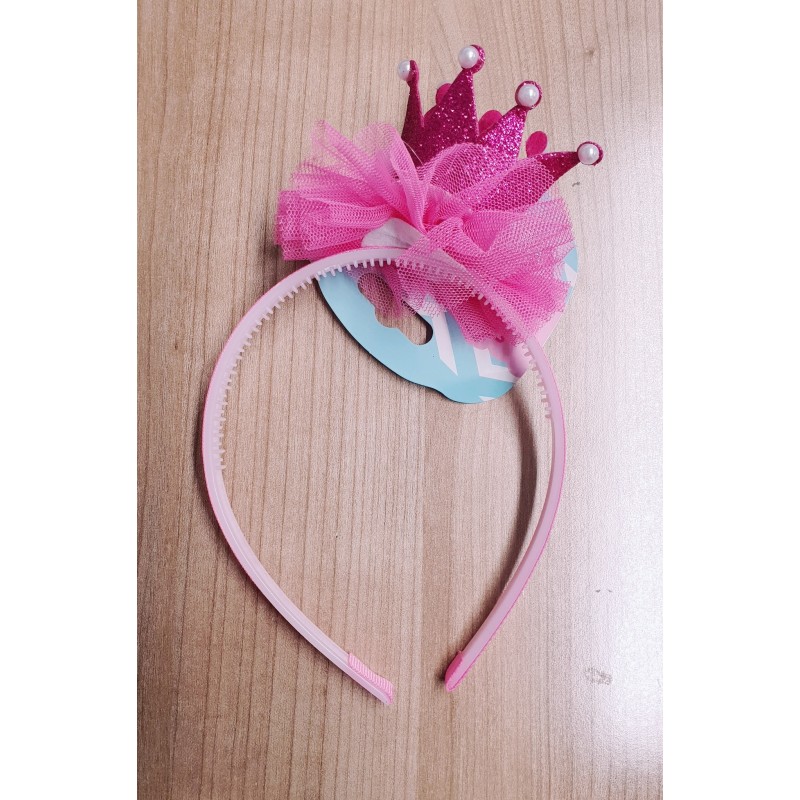 Diadema Corona Fucsia