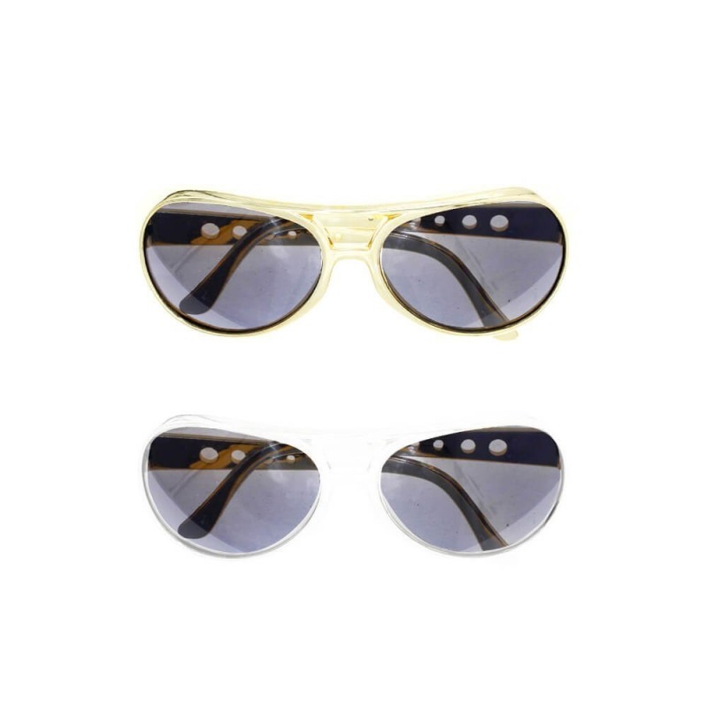 Gafas de Elvis Plata y Oro